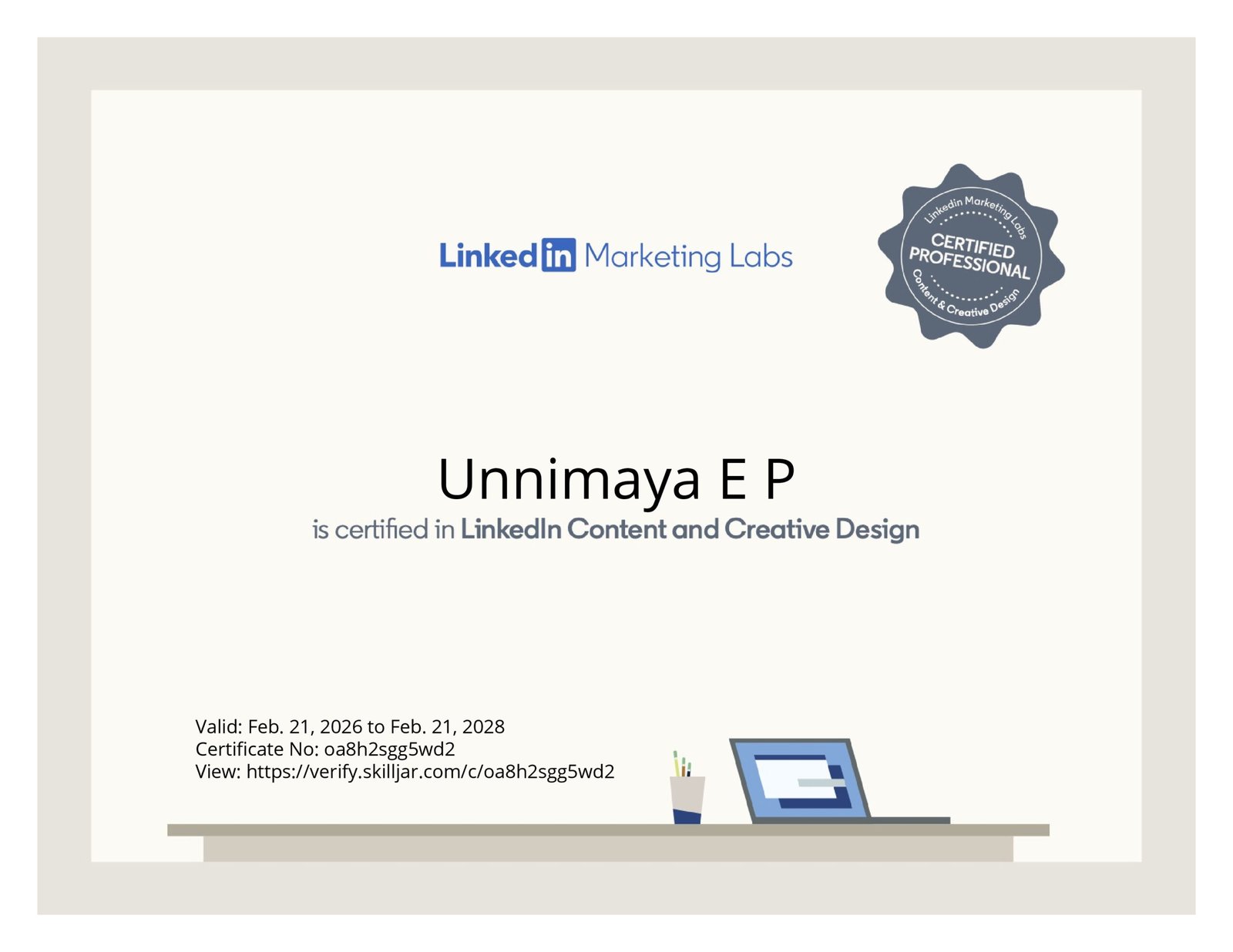 linkedin certificate